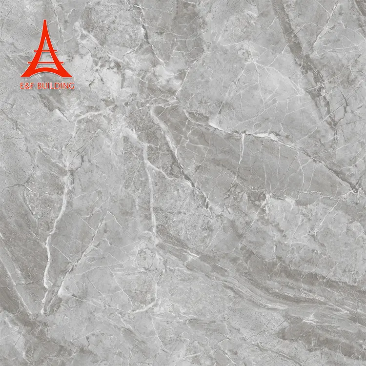 China Custom Dikte 60X60 Semi-Gepolijst Carrara Grijs Marmeren Platen Vloertegels