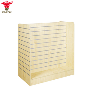 Kapok Panel özel marka mağaza erkekler benzersiz mekanik dosya ahşap ekran standları raf dolabı vitrin depolama giysi için - Product Image 6