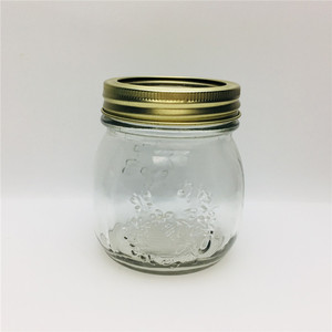 גילוף מייסון צנצנת ייחודי 300ml זכוכית מטבח אחסון בקבוקים וצנצנות כיסוי עובש עגול תמיכת קיימא ושונות