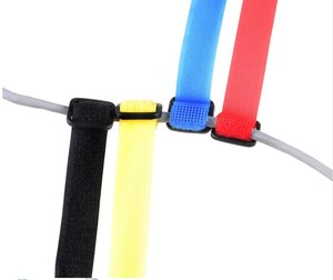 Bridas de gancho y bucle personalizadas, Correa impresa de nailon suave reutilizable flexible con hebilla de color o logotipo, calidad de personalización - Product Image 6