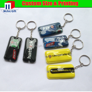 Customized Full Color <strong>Print</strong> Promotional PVC Led Keychain Mini Flashlight <strong>Key</strong> Ring Mini Light Up <strong>Key</strong> Tag - Product Image 2