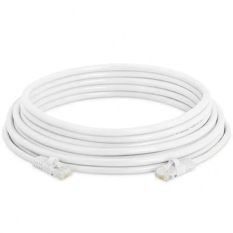 Al aire libre Rj45 Cable de parche Cat5 cat6 4p Sftp 100 Ft red Ethernet 2 par Cat6 Utp Cable de Lan