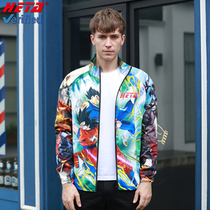 Fashion Personality Cartoon Figure <strong>Jacket</strong> Sublimation Custom Waterproof Fabric for Men's <strong>Jacket</strong> - Product Image 5