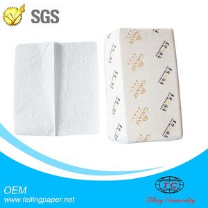 Wholesale Single Fold 1ply Interleaved Hand Paper Towel <strong>Interfold</strong> <strong>V</strong>-Fold Paper Towel - Product Image 6