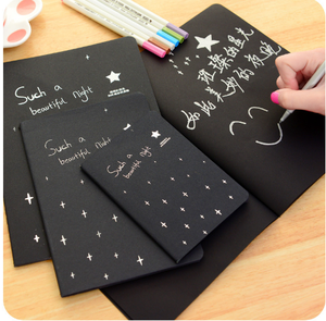 1 Pcs <span class=keywords><strong>Diary</strong></span> <span class=keywords><strong>Black</strong></span> <span class=keywords><strong>Paper</strong></span> <span class=keywords><strong>Notepad</strong></span> 16K 32K 56K Sketch Graffiti <span class=keywords><strong>Notebook</strong></span>ためDrawing Painting Office School Stationery Supply