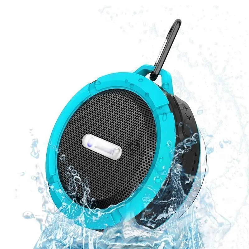 Altavoz Bluetooth inalámbrico clásico, portátil, resistente al agua, con colgador, para baño, cocina al aire libre