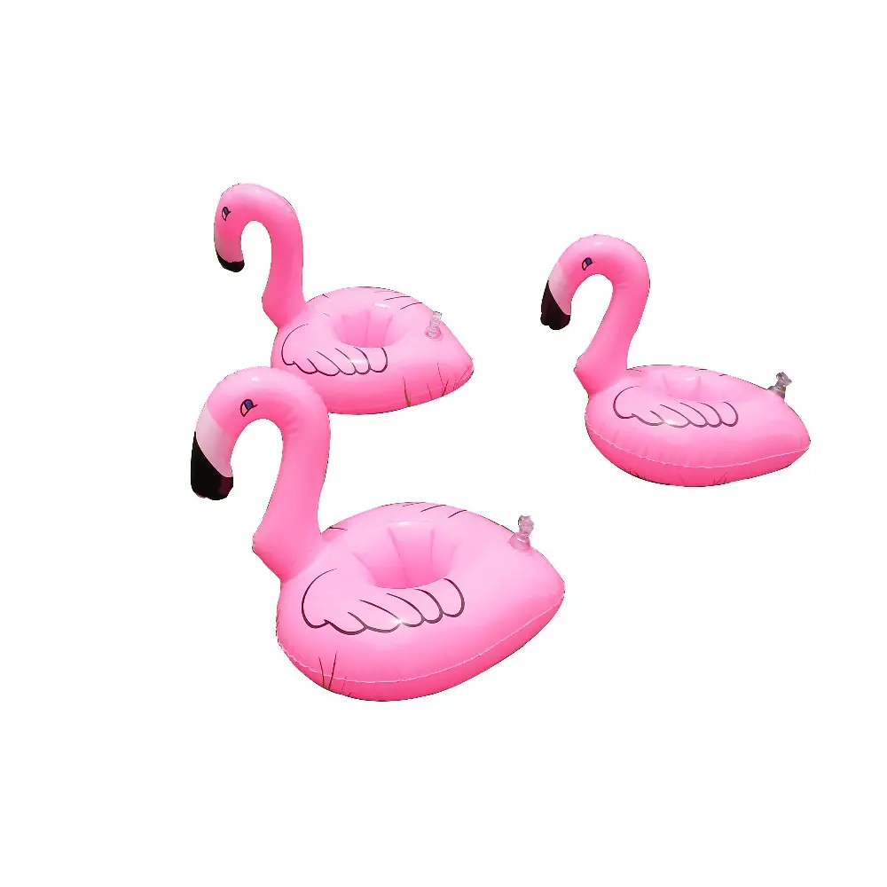 Pink flamingo drink holder inflatable pool float manufacturers