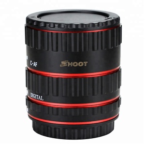 Canon kamera Lens için otomatik makro uzatma tüpü DSLR aksesuarları için ateş