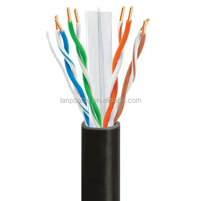 XLPE UTP Cat6 cable lan 1000ft de cable a granel UTP Cat6 cable plenum