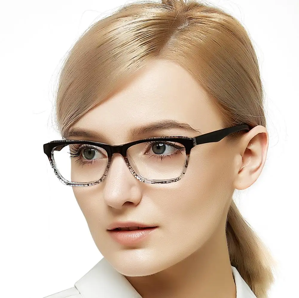 Gafas con diseño óptico para chicas, lentes de acetato con montura, los productos más populares, los más vendidos en américa, 2020
