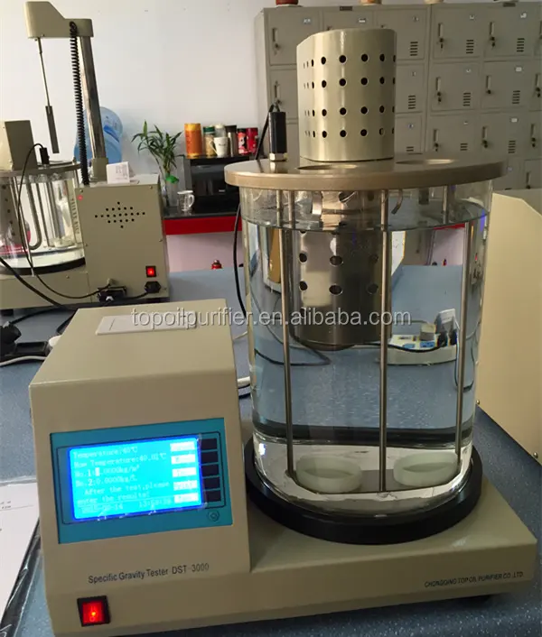 Medidor de densidad de aceite crudo de laboratorio ASTM, máquina de prueba de densidad de aceite lubricante