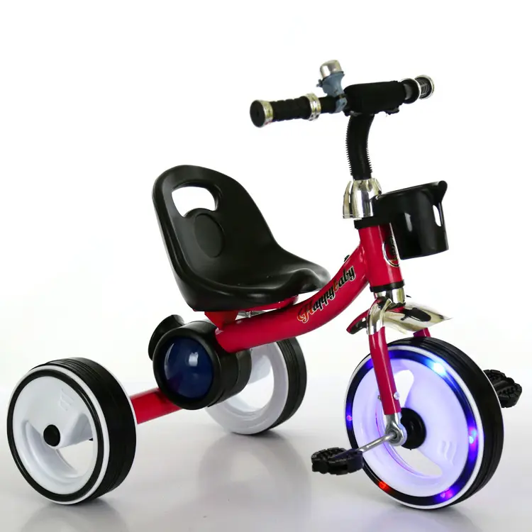 Preço barato por atacado triciclo infantil de três rodas/triciclo de bebê com luz musical
