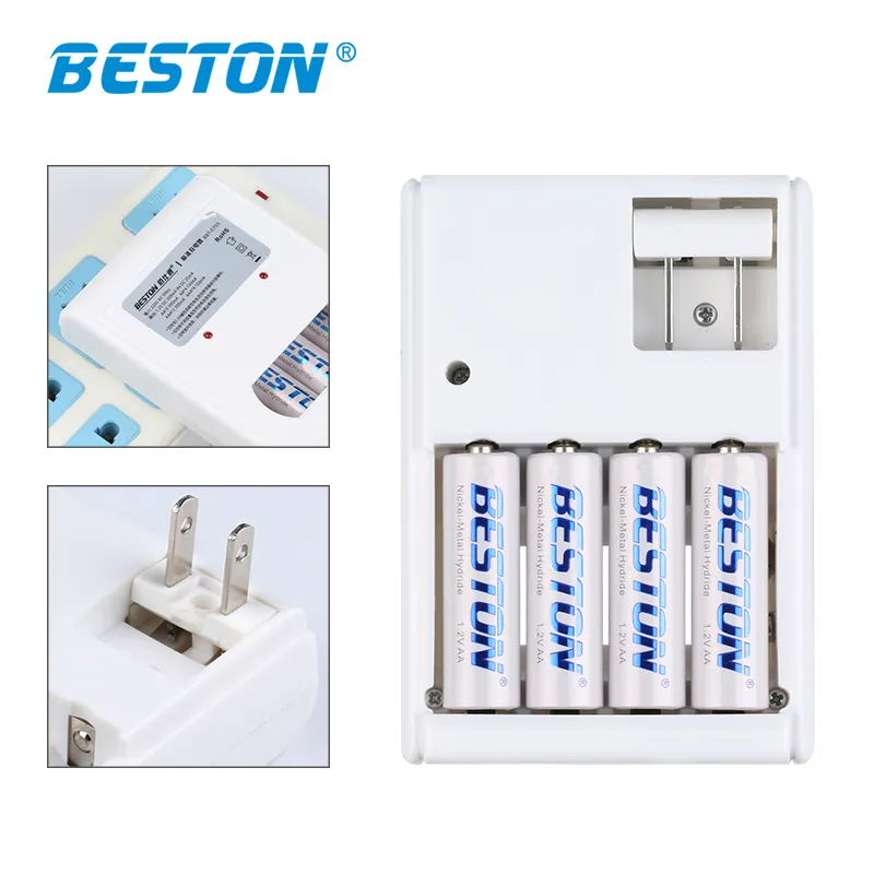 Beston गर्म बिक्री 1.2V Nimh एएए 800mAh बैटरी पर्यावरण रिचार्जेबल बैटरी