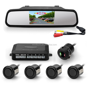4.3&quot; TFT <strong>LCD</strong> Rear View Mirror Monitor Car Auto Vehicle <strong>Reverse</strong> Backup Radar <strong>System</strong> with 4 Parking <strong>Sensors</strong> Distance Detection - Product Image 1