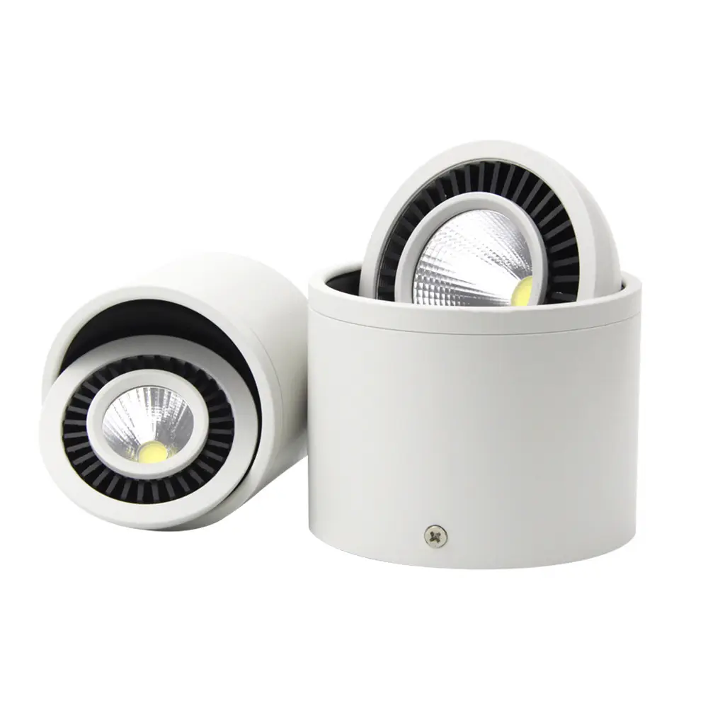 Dimbare Led COB Plafond Spot 5 W 7 W 9 W 15 W 360 graden roterende opbouw LED Downlight 110/220 V Warm Wit/wit