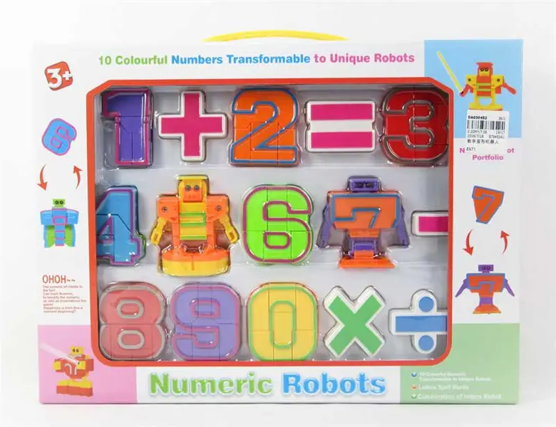 Il nuovo Design 10 numeri colorati trasforma il giocattolo Robot per bambini