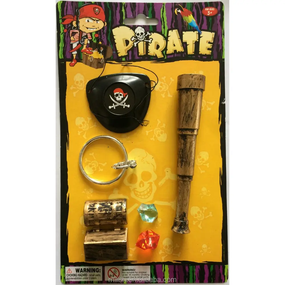 Venta al por mayor pirata fiesta de Halloween para niños pirata tesoro espada de juguete conjuntos HH-0312