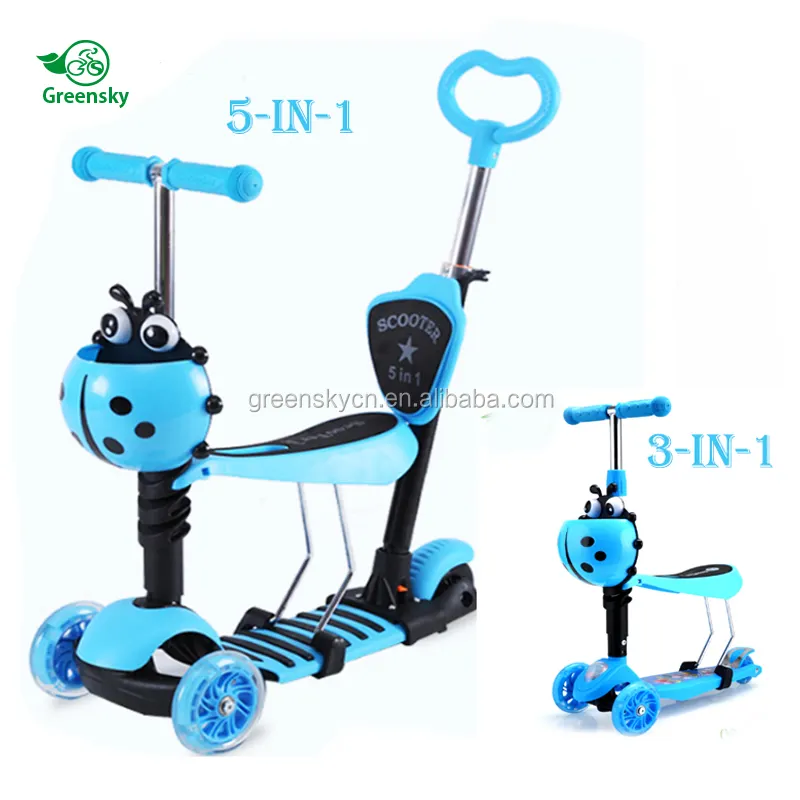 3 EM 1 Novo modelo brinquedos sapo patinete para crianças/5 EM 1 Crianças de três rodas scooter barata/brinquedos ao ar livre para crianças