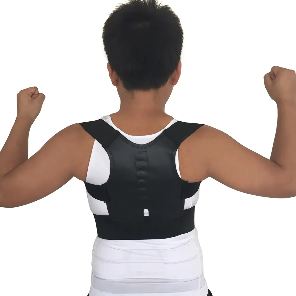 Corrector de postura ajustable Unisex, cinturón de soporte para espalda y columna vertebral, banda de corrección Lumbar de hombro, corsé para hombres y mujeres