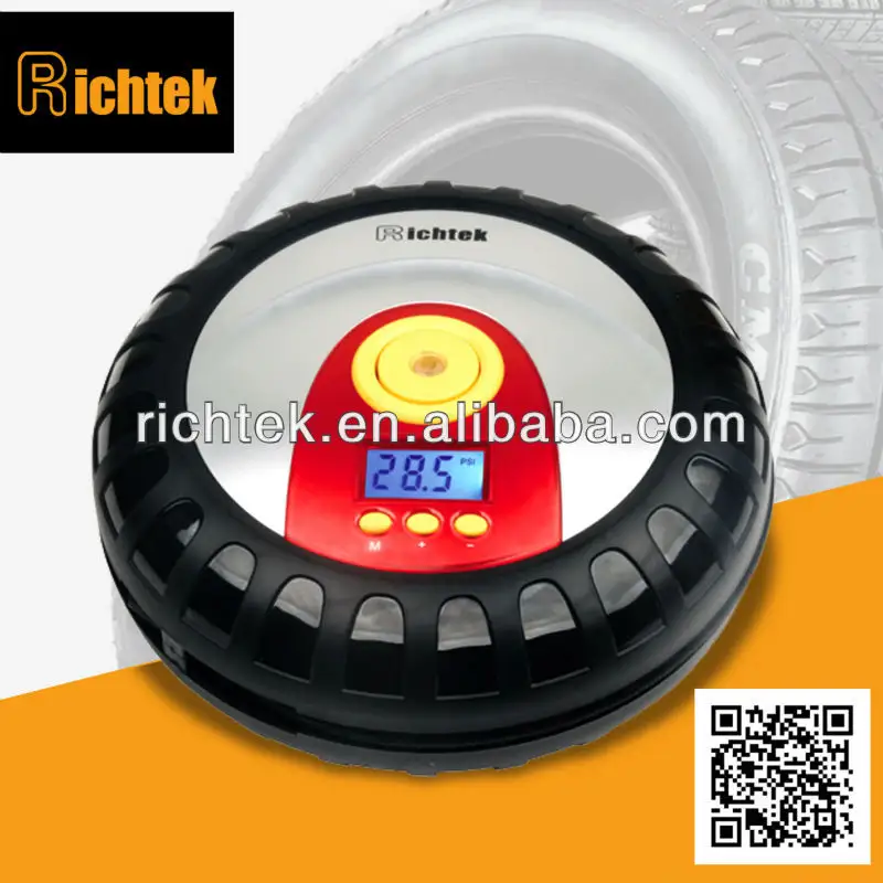 Bomba infladora de pneus dongguan richtek, acessórios inovadores para carros, compressor de ar RCP-B1