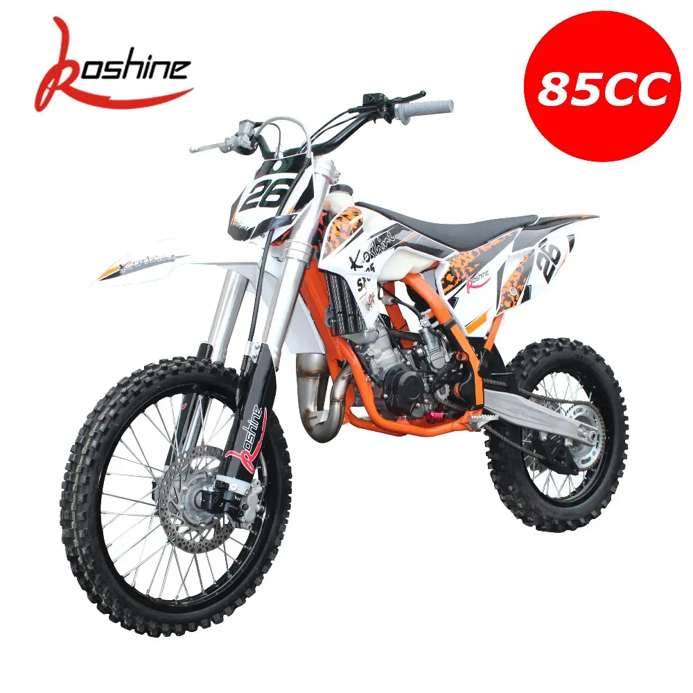 Hoge Kwaliteit Koshine Motor 85cc 2 Takt Watergekoelde Motor Dirt Bike 19 Inch XN85