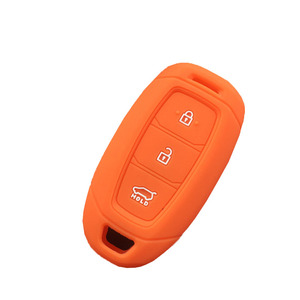 Silicone Car <strong>Key</strong> Case for Hyundai I30 Ix35 Solaris Azera Elantra Grandeur Ig Accent Santa Fe <strong>Verna</strong> 2017 2018 Cover Keyless Fob - Product Image 6