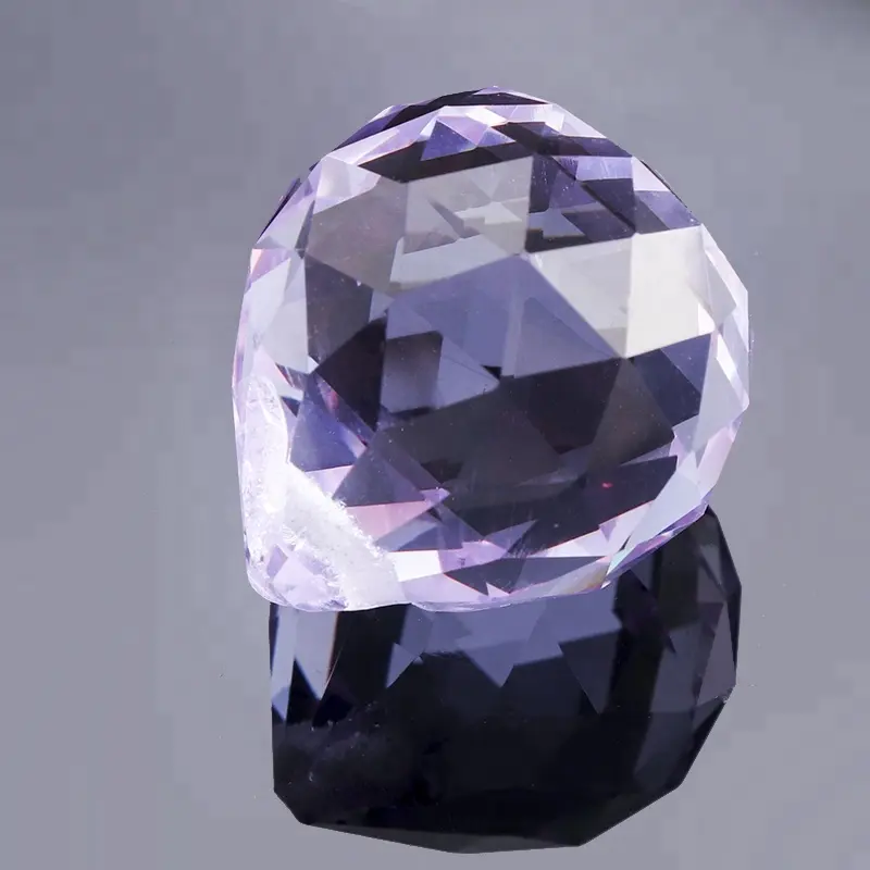 Boule à facettes en verre cristal Quartz, 6CM, 1 pièce, pierres naturelles et minéraux Feng Shui, produit cristal