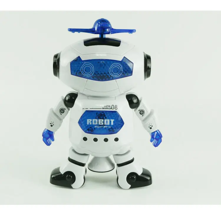 Azione intelligente 360 gradi acrobazia danza Robot giocattolo Mini scatola finestra di plastica Unisex 60 ABS luce e musica giocattoli di plastica