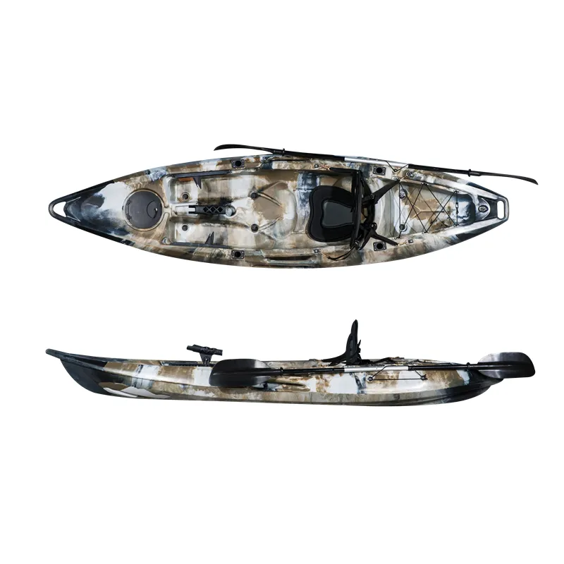 El mejor diseño 2 Persona usado kayak de pesca, sit on top barato bote de remo de plástico para la venta