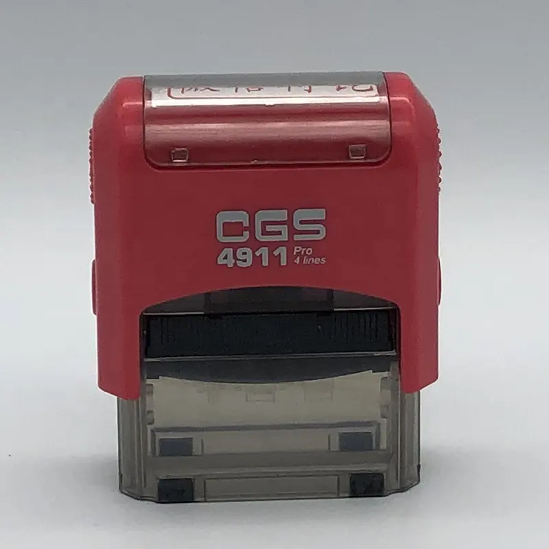 Custom Stempel Zelfinktende Rubber Stempel-2 Lijnen adres stempel (CGS4911-38 * 14mm)