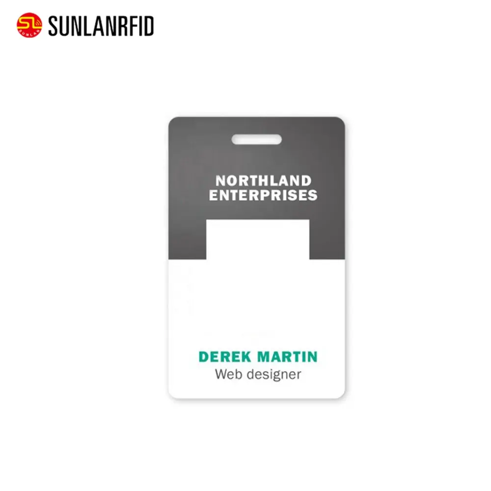 Sunlanrfid नि: शुल्क नमूने आरएफआईडी स्मार्ट कार्ड Inkjet मुद्रण पीवीसी छात्र कर्मचारी प्लास्टिक काम आईडी कार्ड फोटो चित्र आईडी कार्ड