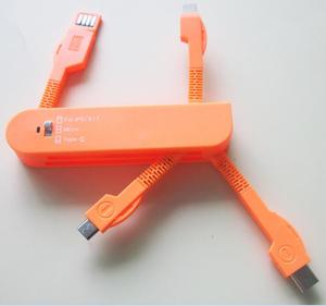 Cáp Sạc Usb Dao Quân Đội Thụy Sĩ Cáp Sạc Usb 3 Trong 1 Đa Năng Với Loại C - Product Image 4