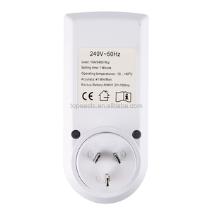 AU สมาร์ทซ็อกเก็ตเสียบดิจิตอลจับเวลา15A/1800วัตต์7วันโปรแกรม,3 Prong Outlet, - Product Image 4