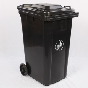 环境卫生 OEM 工厂销售价格 240L 带轮子的塑料垃圾容器 - Product Image 2