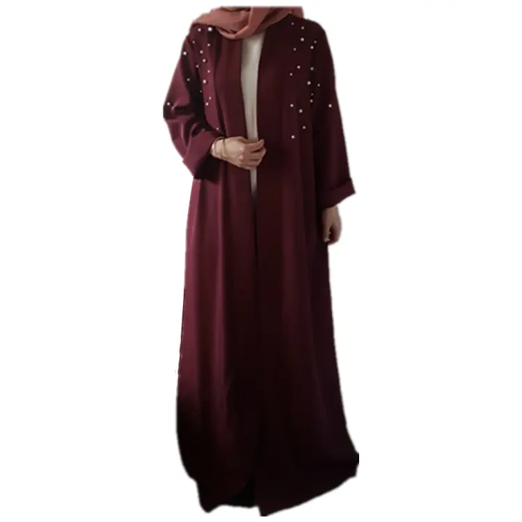 De calidad superior nuevo modelo Abaya en Dubai frente abierto abaya vestido