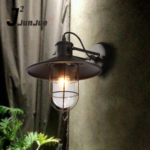 Toptan fiyat Loft Vintage sanayi Edison duvar lambaları temizle cam lamba gölge antika bakır duvar ışıkları 110V 220V için yatak odası - Product Image 4