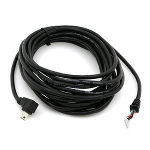 2.0 USB 5PIN 10PIN mini B USB สายชาร์จข้อมูล JST ตัวเชื่อม3เมตร90องศารูปตัว L มุมสำหรับใช้กล้อง - Product Image 5