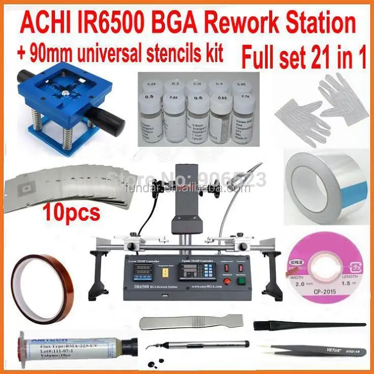 Heißer verkauf! ACHI IR6500 IR 6500 BGA Reparatur löten maschine Rework-Upgrade von IR6000 mit 21 stücke geschenk kit