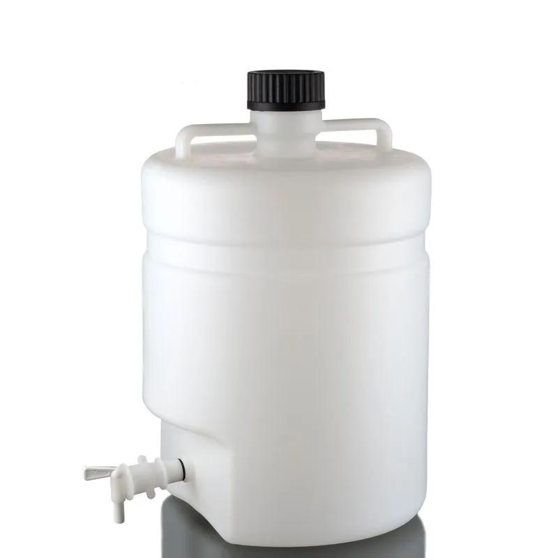 Ibelong-carboy de plástico HDPE con sigpot, laboratorio, 5L, 10L, 25L