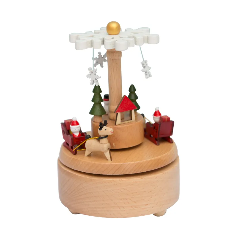 Commercio all'ingrosso per i bambini il regalo di natale in legno di music box