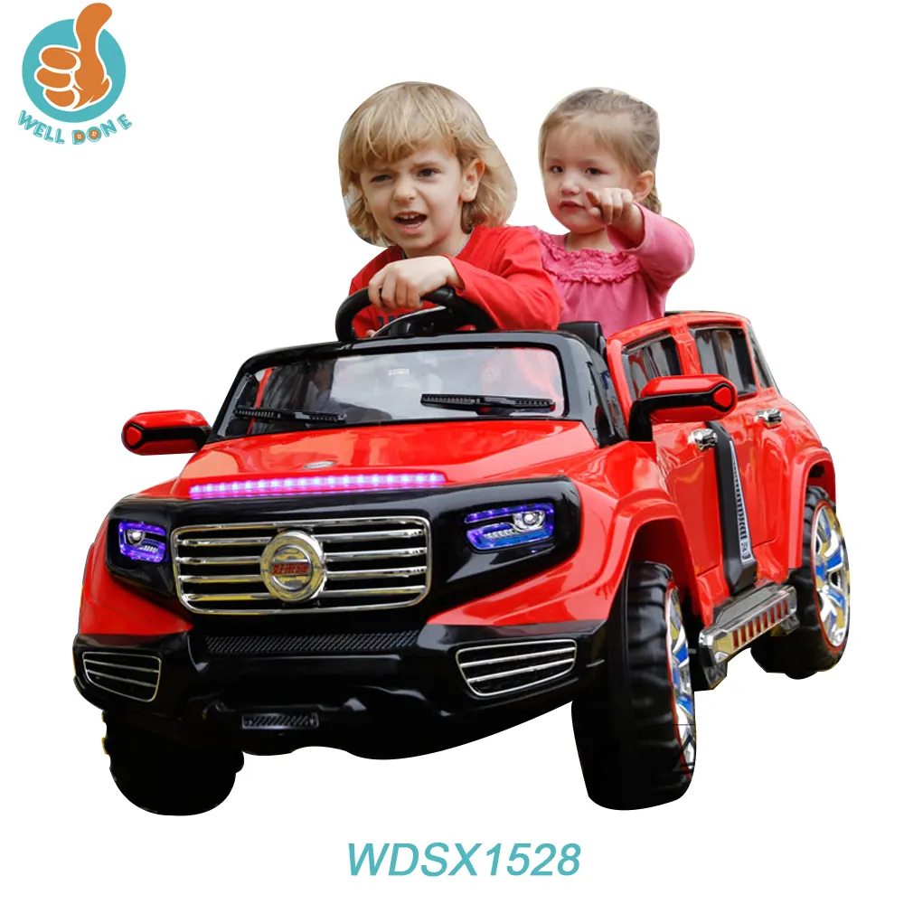 WDSX1528-Coche de juguete que funciona con batería recargable, con 4 puertas, coche de juguete abierto, novedad de 2018