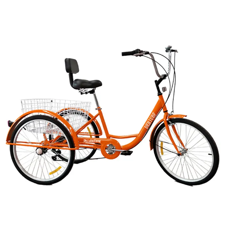 Грузовой трехколесный велосипед Jack для взрослых, для покупок, трехколесный велосипед для взрослых с детским сиденьем, трехколесный грузовой