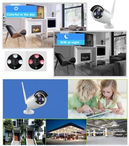 Full HD 3MP CCTV-System XMEYE APP Wireless 4CH 8CH Fernbedienung Wasserdichtes Wifi IP Nvr Kit Überwachungs kamerasystem