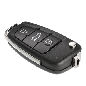 Auto <strong>3</strong> <strong>Button</strong> Remote folding Flip Car <strong>Key</strong> for Learning <strong>Code</strong> <strong>Fixed</strong> <strong>Code</strong> Remote Control Duplicator AG-K007 - Product Image 1