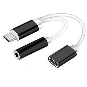 แบบพกพา Type-C ถึง3.5 Mm อะแดปเตอร์เชื่อมต่อสำหรับโทรศัพท์มือถือ2 In 1ประเภท C ถึง3.5มม. ชาร์จหูฟังแจ็คเสียงสาย USB C - Product Image 3