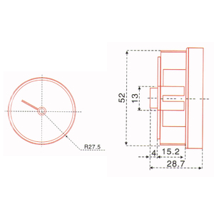קטן עגול לבן מדחום נימי WKO-120B <span class=keywords><strong>0</strong></span> ~ 120 torc חוט מדחום עם תמיכה אישית odm