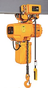 120 Volt 1 1.5 2 3 5 Ton Electric <strong>Chain</strong> <strong>Host</strong> Construction Hoist Trolley Type/ Fixed Type Pendant Control/remote Control Yuantai - Product Image 4
