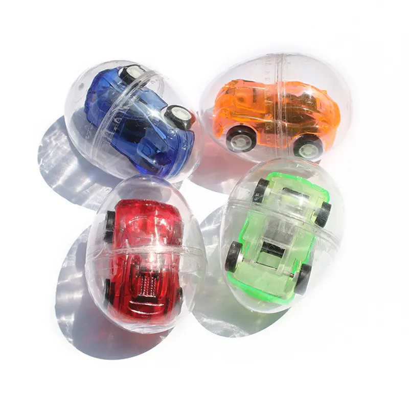 Yiwu Classic Style Plastic Capsule Mini Toy Car Diy Educational Surprise Egg for Kids Bulk Packing Wholesale Market