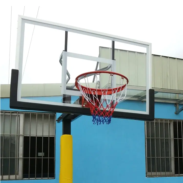 Fixed-Height In-Ground Basketball Pole With 72 inch Backboard