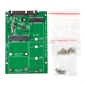 ขายส่ง NGFF M.2 B + M คีย์หรือ MSATA SSD SATA III 3การ์ดอะแดปเตอร์ - Product Image 1